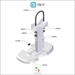 Paire De Fixations Au Sol Pour Radiateur Aluminium - Pied Avec Système Anti-dégagement Pour Radiateur Aluminium - Capacité Maximale 200 Kg Par Fixation -Chauffage Équipement Magasin 42700148 5