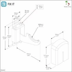 Trois Supports Muraux Pour Radiateurs En Aluminium, Avec Réglage Vertical/horizontal Et Sécurité - Couverture En ABS Blanc Et Isolateurs En Plastique - Capacité Maximale 50 Kg Par Fixation - 3 Pièces. 8 Trois Supports Muraux Pour Radiateurs En Aluminium, Avec Réglage Vertical/horizontal Et Sécurité - Couverture En ABS Blanc Et Isolateurs En Plastique - Capacité Maximale 50 Kg Par Fixation - 3 Pièces. -Chauffage Équipement Magasin 42700155 4
