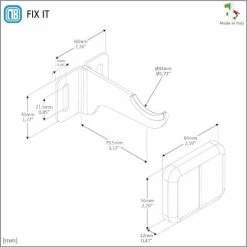 Paire De Supports Muraux Pour Radiateurs En Aluminium - Couverture ABS Blanc Et Isolateurs En Plastique - Capacité Maximale 50 Kg Par Fixation - 2 Pièces. -Chauffage Équipement Magasin 42700162 3