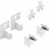 Paire De Supports Pour Une Installation Rapide Au Mur, Avec Pinces Et Espaciers Pour Radiateur à Colonne Tubulaire - Couleur Blanche - Réglage De La Distance Murale (30 - 40 Mm) - 2 Pièces.
