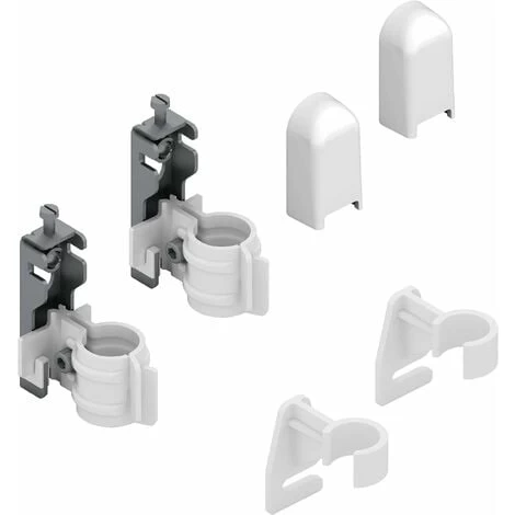 2 Supports Blanc Pour Installation Murale Avec Dispositif De Sécurité Anti-dégagement Et Espaciers Pour Radiateur à Colonne Tubulaire - Couverture ABS Blanc Et Isolateurs En Plastique - 2 Pièces 1 2 Supports Blanc Pour Installation Murale Avec Dispositif De Sécurité Anti-dégagement Et Espaciers Pour Radiateur à Colonne Tubulaire - Couverture ABS Blanc Et Isolateurs En Plastique - 2 Pièces