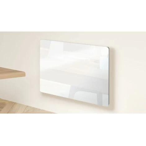 Carrera Panneau Rayonnant En Verre Blanc LCD 1000W 2 Carrera Panneau Rayonnant En Verre Blanc LCD 1000W – Image 2