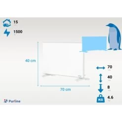 Radiateur à Panneau Numérique -Chauffage Équipement Magasin 44134705 4