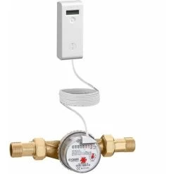 Enregistreur De Données De Consommation Sanitaire à Lecture Sans Fil Caleffi 7200 1/2AFS+PULSE