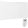 Viesta F600 Panneau De Chauffage Infrarouge Crystal Carbon (dernière Technologie) Panneau Radiateur Ultra Mince Chauffage Mural Blanc - 600 Watts + Viesta TH12WIFI Thermostat