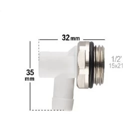 Robinet De Vidange à Bec Orientable 15x21 NOYON & THIEBAULT Nickelé -Chauffage Équipement Magasin 50043616 4