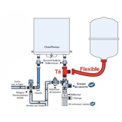 WATTS Kit De Branchement Vase Expansion Sanitaire 5 WATTS Kit De Branchement Vase Expansion Sanitaire -Chauffage Équipement Magasin 505280 3