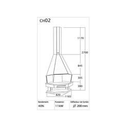 Cheminée De Coin En Acier à Feu Ouvert 11 Kw -Chauffage Équipement Magasin 5069429 3