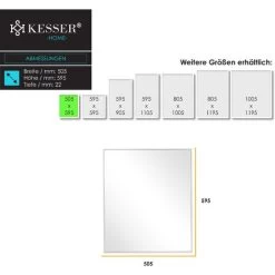 KESSER® Chauffage Infrarouge Avec Thermostat Radiateur Mural Radiator électrique IP44, 300W (de) -Chauffage Équipement Magasin 50753548 5