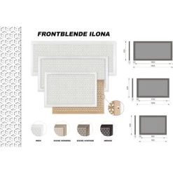 Habillage Radiateur Ilona Grille D'aération Moderne, Bois Filmé 90/120/150cm: Blanc, Panneau Frontal - 90x60cm 6 Habillage Radiateur Ilona Grille D'aération Moderne, Bois Filmé 90/120/150cm: Blanc, Panneau Frontal - 90x60cm -Chauffage Équipement Magasin 51207626 3
