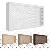 Habillage Radiateur Gotica Grille D'aération Moderne, Bois Filmé 90/120/150cm: Blanc, Panneau Frontal - 90x60cm