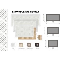 Habillage Radiateur Gotica Grille D'aération Moderne, Bois Filmé 90/120/150cm: Blanc, Panneau Frontal - 90x60cm 6 Habillage Radiateur Gotica Grille D'aération Moderne, Bois Filmé 90/120/150cm: Blanc, Panneau Frontal - 90x60cm -Chauffage Équipement Magasin 51208328 3