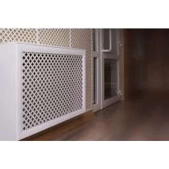 Habillage Radiateur Susanna Grille D'aération Style Maison, HDF/MDF 90/120cm: Chêne Sonoma, Panneau Frontal - 90x60cm -Chauffage Équipement Magasin 51208349 4