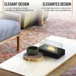 Nova Cheminée De Bioéthanol Design élégant Avec Panneaux De Verre De 2 étages -Chauffage Équipement Magasin 52056470 4