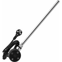 Meykoers Kit Résistance Pour Sèche-serviette, Noir Élément Résistance Pour Radiateur Avec Contrôleur De Température 300W