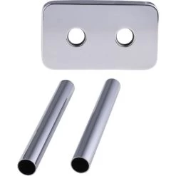 Kit Cache Tube Pour Radiateur Avec Rosace Entraxe 50 Chromée