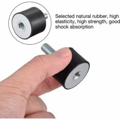 Support D'isolateur En Caoutchouc, Bloc Silencieux D'amortisseur à Vis Anti-vibration 4 Pièces (VD30 X 20, M8 X 23) -Chauffage Équipement Magasin 55311519 3
