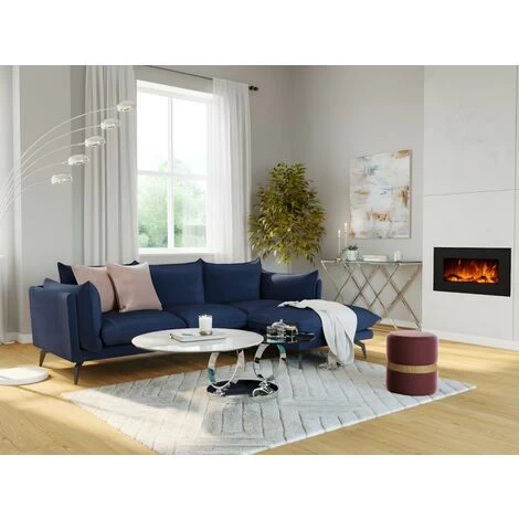 Cheminée électrique CHANDELA - Murale - L84 X P14 X H45 Cm - Noire 4 Cheminée électrique CHANDELA - Murale - L84 X P14 X H45 Cm - Noire – Image 4