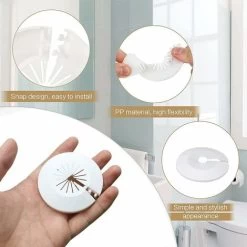 10Pcs Radiateurs De En Plastique Cache Tuyau Radiateur Rosaces Simples Rosace Radiateur Cache Tuyau Manchons De Tuyaux Pour Les Tuyaux De 15-29 Mm(Blanc) Fonepro 7 10Pcs Radiateurs De En Plastique Cache Tuyau Radiateur Rosaces Simples Rosace Radiateur Cache Tuyau Manchons De Tuyaux Pour Les Tuyaux De 15-29 Mm(Blanc) Fonepro -Chauffage Équipement Magasin 56773311 3