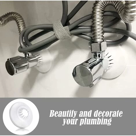 10Pcs Radiateurs De En Plastique Cache Tuyau Radiateur Rosaces Simples Rosace Radiateur Cache Tuyau Manchons De Tuyaux Pour Les Tuyaux De 15-29 Mm(Blanc) Fonepro 5 10Pcs Radiateurs De En Plastique Cache Tuyau Radiateur Rosaces Simples Rosace Radiateur Cache Tuyau Manchons De Tuyaux Pour Les Tuyaux De 15-29 Mm(Blanc) Fonepro – Image 5