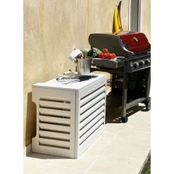 Cache Climatisation Venetian Aluminium Blanc RAL9016 - Taille Petit - L 100 X H 70 X P 50 Cm 5 Cache Climatisation Venetian Aluminium Blanc RAL9016 - Taille Petit - L 100 X H 70 X P 50 Cm -Chauffage Équipement Magasin 57366523 3