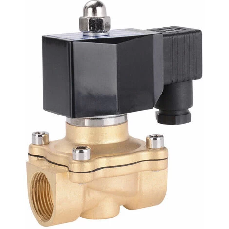 DN15 1/2 Pouces Electrovanne Electrique Pour AC Direct DC24V -5-80℃ Laiton Fermé Pratique 1 DN15 1/2 Pouces Electrovanne Electrique Pour AC Direct DC24V -5-80℃ Laiton Fermé Pratique