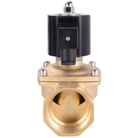 DN15 1/2 Pouces Electrovanne Electrique Pour AC Direct DC24V -5-80℃ Laiton Fermé Pratique 3 DN15 1/2 Pouces Electrovanne Electrique Pour AC Direct DC24V -5-80℃ Laiton Fermé Pratique – Image 3