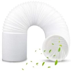 Premier® Tuyau Climatiseur Mobile, Tuyau Dclimatisation 150MM1.5M Tuyau D'Évacuation Climatiseur Flexible PVC Tuyau Evacuation Climatiseur Mobile Tuyau D'échappement Pour Climatisation Mobile