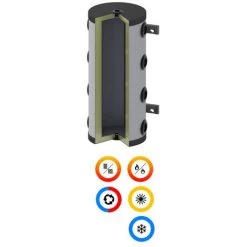 Ballon Tampon STA Puffer ABS DIFFUSALP 8 Piquages 500 L Sol - 208500 -Chauffage Équipement Magasin 64566549 3