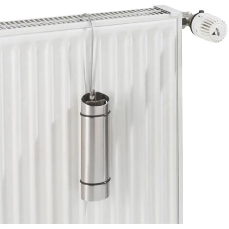 WENKO Saturateur Radiateur Acier Inox, Humidificateur D'air à Suspendre Avec Crochet Inclus, Acier Inox, 6x20x4 Cm, Mat 2 WENKO Saturateur Radiateur Acier Inox, Humidificateur D'air à Suspendre Avec Crochet Inclus, Acier Inox, 6x20x4 Cm, Mat – Image 2
