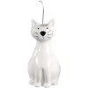 WENKO Saturateur Radiateur, Humidificateur D'air En Céramique, Chat, Lot De 2, Céramique, 10,5x21x5,5 Cm, Blanc