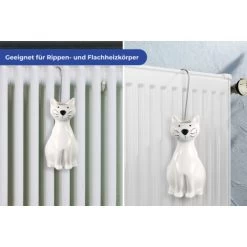 WENKO Saturateur Radiateur, Humidificateur D'air En Céramique, Chat, Lot De 2, Céramique, 10,5x21x5,5 Cm, Blanc -Chauffage Équipement Magasin 6580560 5