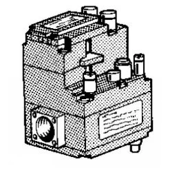 Bloc Gaz SIT 0810138 Bloc De Régulation à 2 Boutons De Commande, 1 Régulateur, 1 électrovanne. Réf. S17007724, Bloc Gaz, ELECTROSIT 810 -Chauffage Équipement Magasin 6602940 3