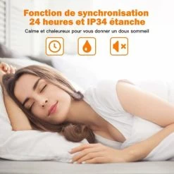 COSTWAY Radiateur Infrarouge Mural 1500W Avec Télécommande Réglage 3 Positions Avec 3 Modes De Chauffage,Angles Réglables,Minuterie,Affichage LED -Chauffage Équipement Magasin 66578793 4