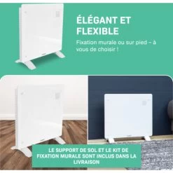 Panneau Rayonnant En Verre 1000W Premium - 12m2 – Commande Manuelle Et Wi-Fi – Thermostat Réglable Et Minuterie - Blanc 9 Panneau Rayonnant En Verre 1000W Premium - 12m2 – Commande Manuelle Et Wi-Fi – Thermostat Réglable Et Minuterie - Blanc -Chauffage Équipement Magasin 67371232 5