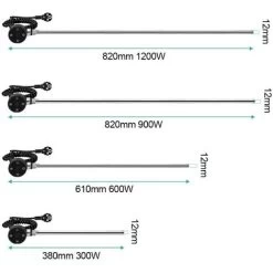EMKE Résistance Pour Radiateur Eléctrique De La Salle De Bain, Noir Cartouche De Chauffage Avec Régulateur De Température, Résistance Pour Radiateur Avec Chronométrage, Élément Chauffant Electrique 30 -Chauffage Équipement Magasin 67404443 3
