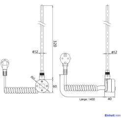 EMKE Résistance Pour Radiateur Eléctrique De La Salle De Bain, Noir Cartouche De Chauffage Avec Régulateur De Température, Résistance Pour Radiateur Avec Chronométrage, Élément Chauffant Electrique 30 -Chauffage Équipement Magasin 67404443 5