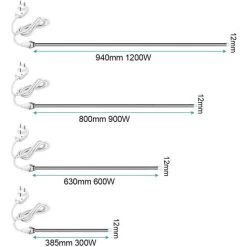 EMKE Élément Chauffant Pour Sèche-serviette De Salle De Bain, Résistance Pour Radiateur Électrique Avec Interrupteur Marche/Arrêt Blanc 300W Résistances Pour Chauffage -Chauffage Équipement Magasin 67455513 4