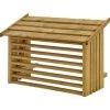 Cache Climatisation - Bois Traité Sous Pression - Naturel