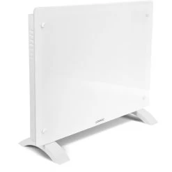 Panneau Rayonnant En Verre 1500W - 18m2 – Commande Manuelle Et Wi-Fi – Thermostat Réglable Et Minuterie - Blanc