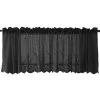 1 Pcs Floral Dentelle Valance Rideau Broderie Semi Sheer Court Rideau De Fenêtre Pour Cuisine Belle Salle À Manger Fenêtre Décor 137 61 Cm Noir