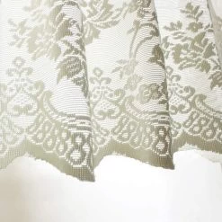 1 Pcs Floral Dentelle Valance Rideau Broderie Semi Sheer Court Rideau De Fenêtre Pour Cuisine Belle Salle À Manger Fenêtre Décor 130 41 Cm Beige -Chauffage Équipement Magasin 69009668 5
