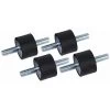 Déstockage 4pcs Supports En Caoutchouc D'Isolant Anti-vibration M8 30 X 20 Supports Amortisseurs De Vibrations Isolateur En Caoutchouc Anti-vibration Avec Vis