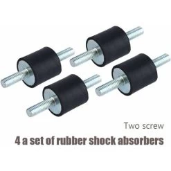 Déstockage 4pcs Montage D'Isolateur De Caoutchouc Anti-vibration Supports D'Isolant Anti-vibration M6 20 X 20 Monte L'Amortisseur Avec Vis -Chauffage Équipement Magasin 69253561 3