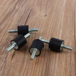 Déstockage 4pcs Montage D'Isolateur De Caoutchouc Anti-vibration Supports D'Isolant Anti-vibration M6 20 X 20 Monte L'Amortisseur Avec Vis -Chauffage Équipement Magasin 69253561 4