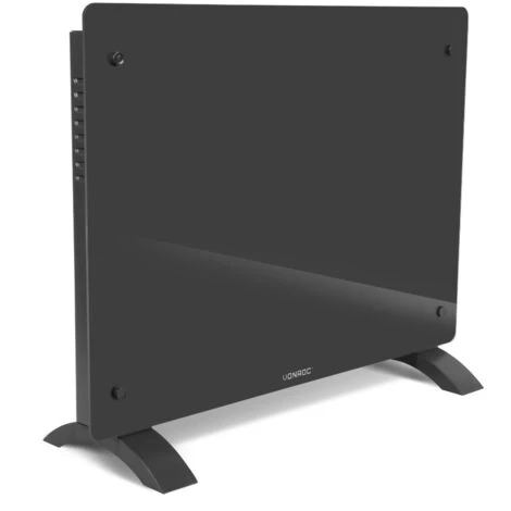 Panneau Rayonnant En Verre 1500W Premium - 18m2 – Commande Manuelle Et Wi-Fi – Thermostat Réglable Et Minuterie - Gris 2 Panneau Rayonnant En Verre 1500W Premium - 18m2 – Commande Manuelle Et Wi-Fi – Thermostat Réglable Et Minuterie - Gris – Image 2