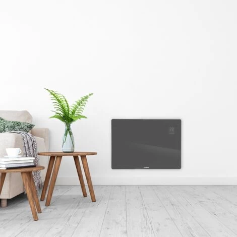 Panneau Rayonnant En Verre 1500W Premium - 18m2 – Commande Manuelle Et Wi-Fi – Thermostat Réglable Et Minuterie - Gris 5 Panneau Rayonnant En Verre 1500W Premium - 18m2 – Commande Manuelle Et Wi-Fi – Thermostat Réglable Et Minuterie - Gris – Image 5