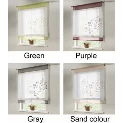 Rideau Romantique Avec Languette Supérieure Pour La Cuisine Et Le Balcon (gris, 80X120cm)——Oi-FRIS, Oi-FRIS -Chauffage Équipement Magasin 71043110 3