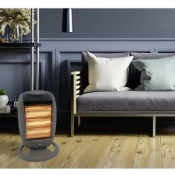 Radiateur Halogène SHX SHX24HS1200 30 M² Argent, Noir -Chauffage Équipement Magasin 71586351 4