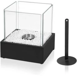 Froadp Cheminée De Table Au Bioéthanol Brûleurs Portables Pour Décoration Intérieure Et Extérieure (24.5x20.5x28.7cm, Rectangle) -Chauffage Équipement Magasin 73155380 5